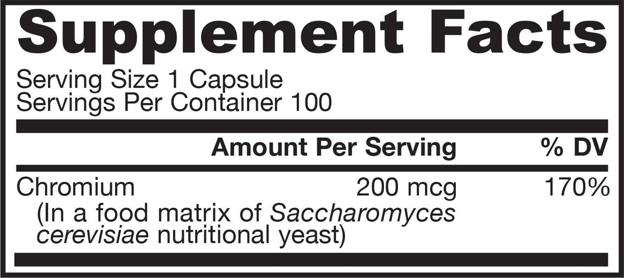 Хром GTF 200 mcg 100 капсули