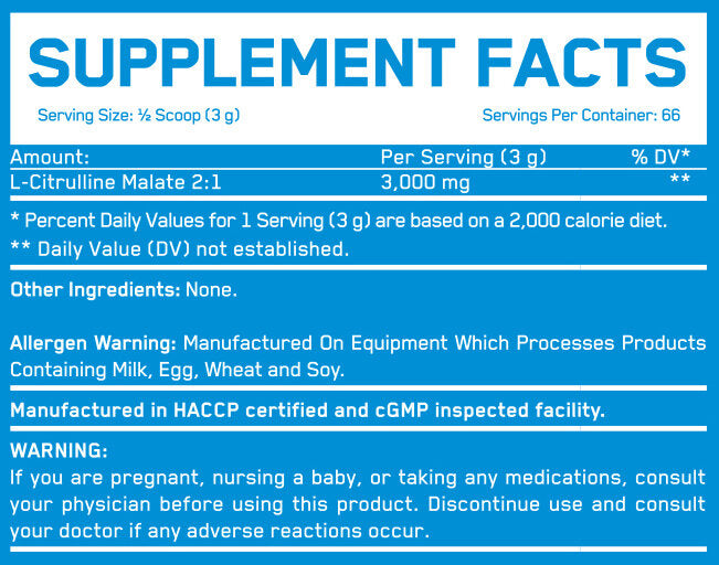 Citrulline Malate 3000 ™ - 200 грама