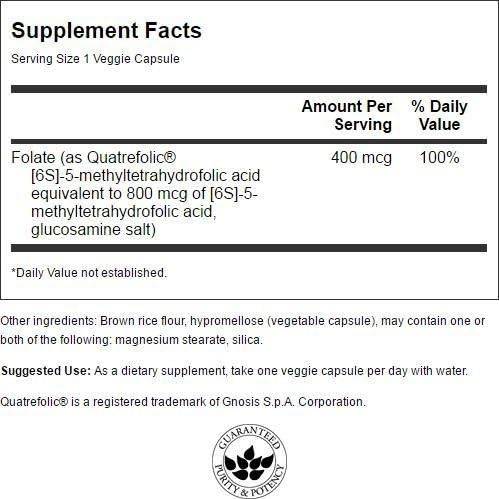 Ultra folate 400 mcg 30 капсули