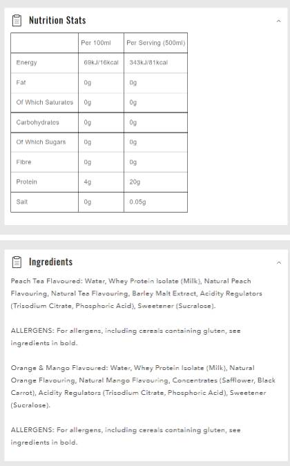 Чиста протеинова вода - 500 ml