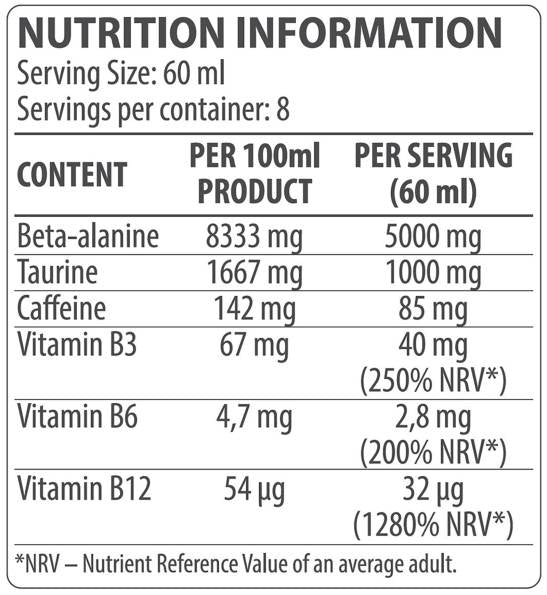 Мускулна сила | Течност преди тренировка - 500 ml