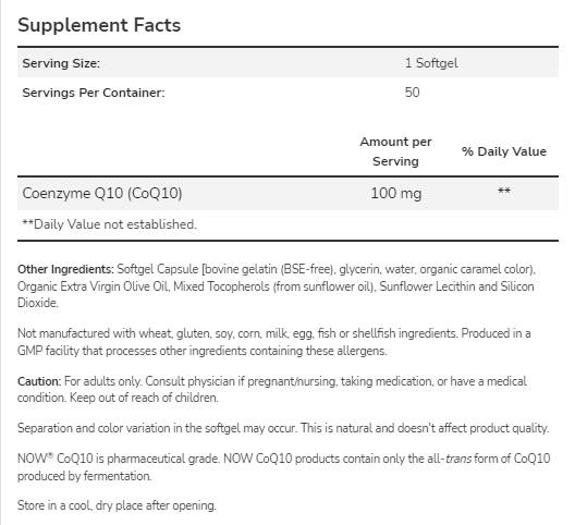 COQ10 100 mg - 150 гел капсули