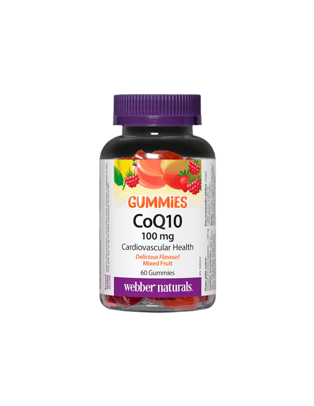 CoQ10 Gummies / Коензим Q10 100 mg, 60 желирани таблетки <tc>Webber Naturals</tc>