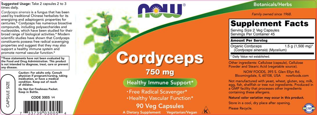 Cordyceps 750 mg - 90 капсули