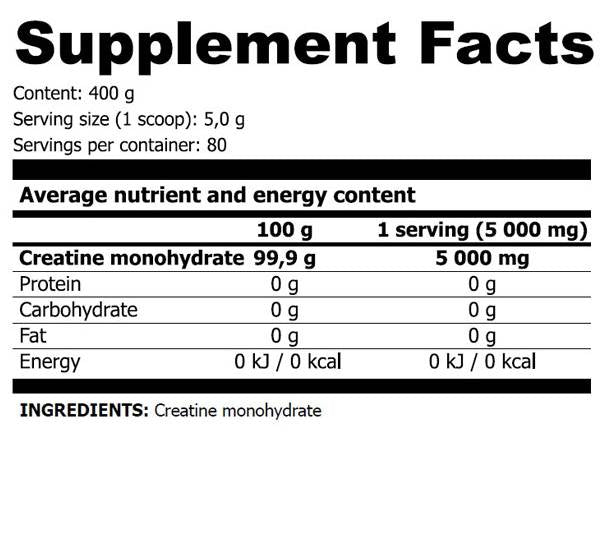 Crea Monohydrate - 400 грама