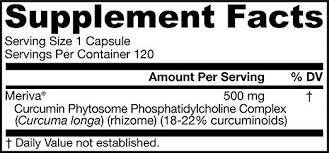 Куркумин Фитозома 500 mg | Meriva® - 120 капсули