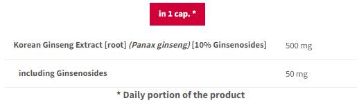 Корейски женшен 500 mg - 90 капсули