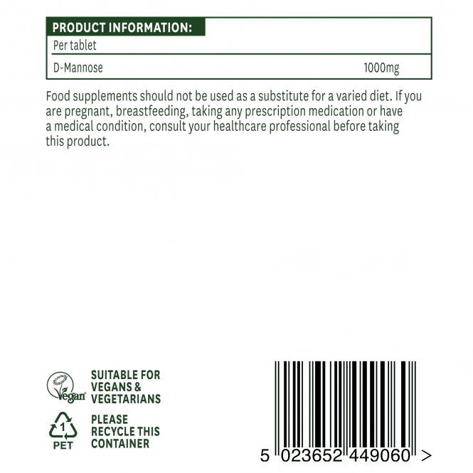 D-Mannose (D-Mannose) 1000mg 60 таблетки Натураид