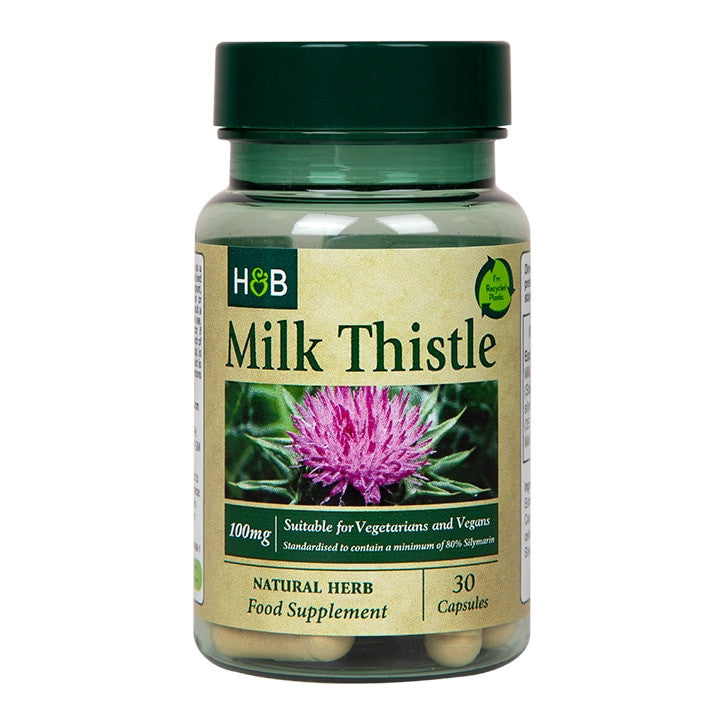 Екстракт от млечен трън (млечен трън) 30 капсули Holland & Barrett