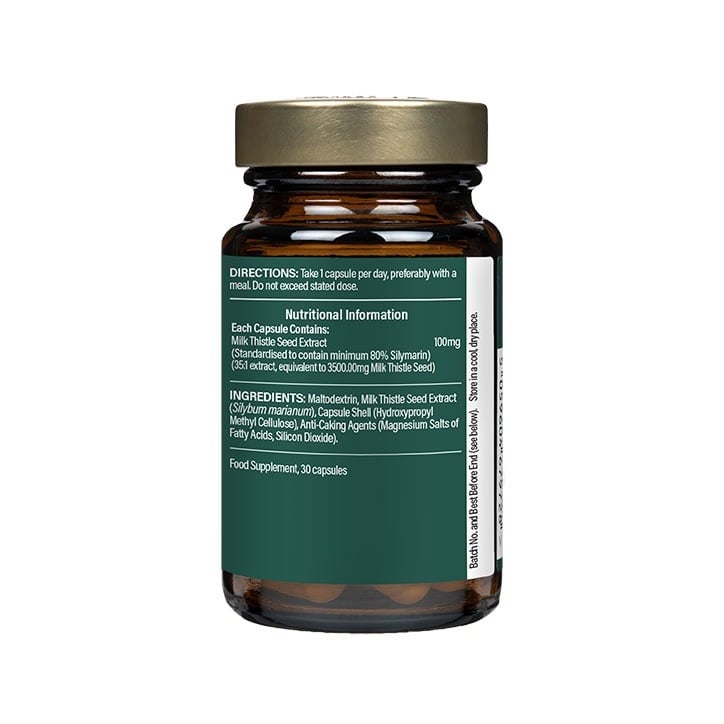 Екстракт от млечен трън (млечен трън) 30 капсули Holland & Barrett