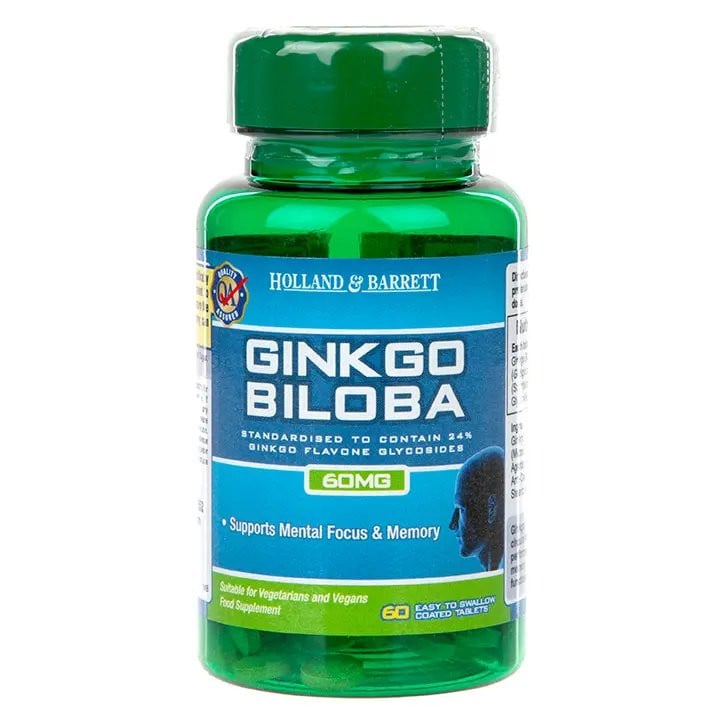 Ginkgo biloba 60 mg - 60 таблетки