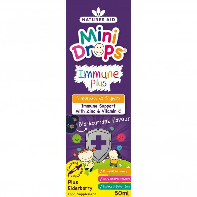 Имунна формула с капки от бъз за деца (мини капки имун плюс) 50ml Naturesaid
