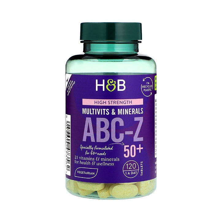 Мултивитамини и минерали за възрастни ABC-Z 50+ 120 таблетки Holland & Barrett
