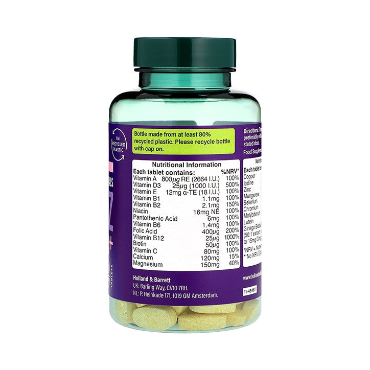 Мултивитамини и минерали за възрастни ABC-Z 50+ 120 таблетки Holland & Barrett