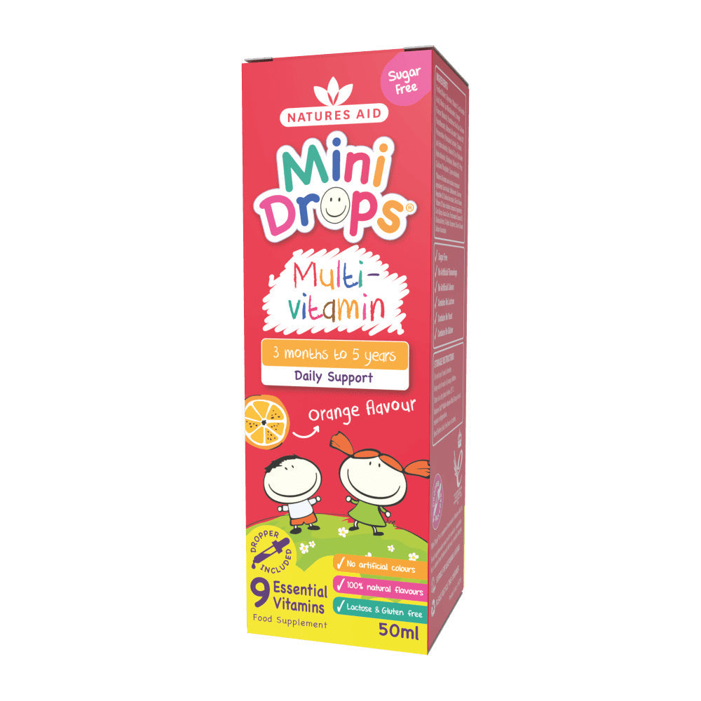 Multivitamin капки за деца (Mini Drops Multi-Vitamin) 50ml Naturesaid