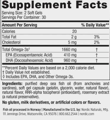 DHA XTRA 1660mg - 60 гел капсули
