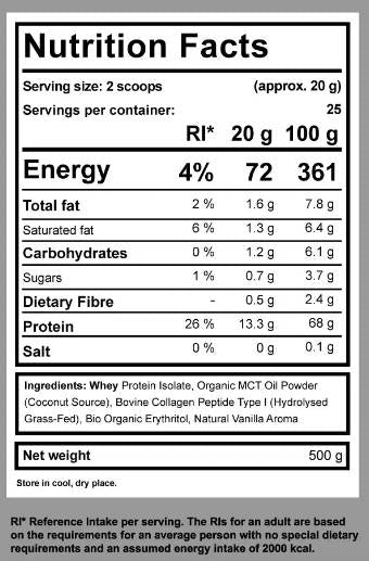Диета Keto Shake | С MCT, Collagen & WPI - 500 грама
