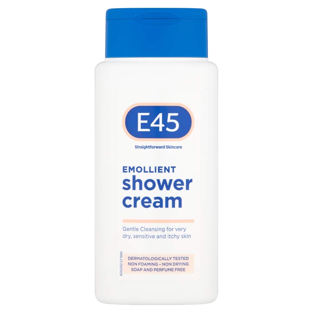 E45 Емолиентна сметана за душ за суха и чувствителна кожа - 200 ml