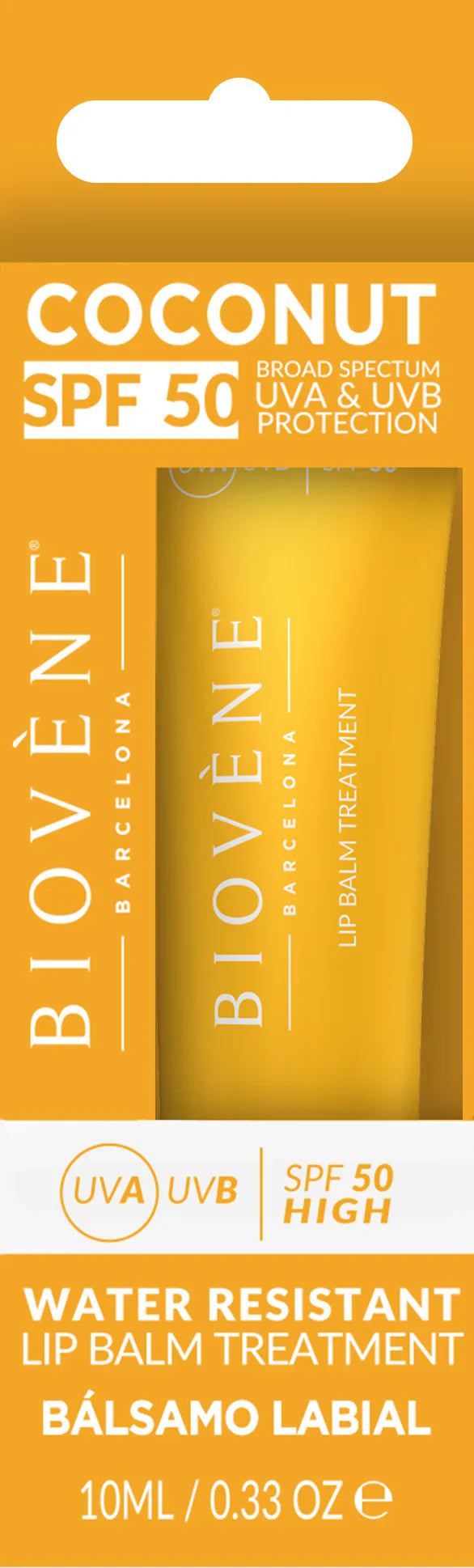 Слънчев крем балсам за устни с кокосов SPF 50 - 10 ml