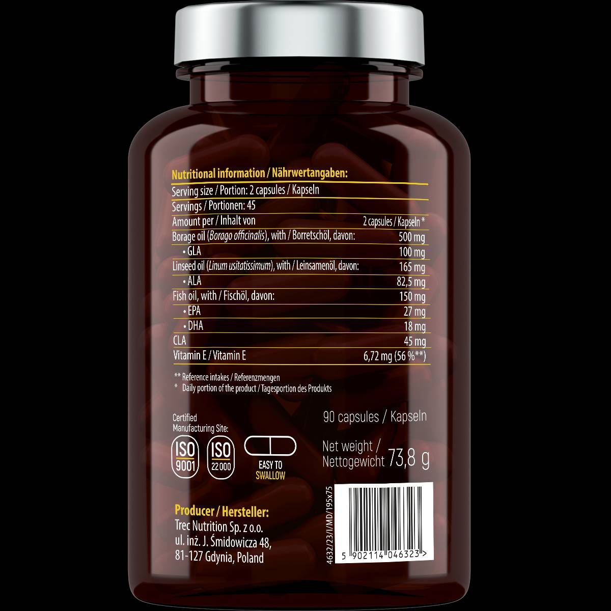 Омега 3-6-9 с рибено масло-90 гел капсули