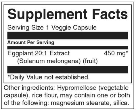 Екстракт от патладжан 20: 1 450 mg - 30 капсули