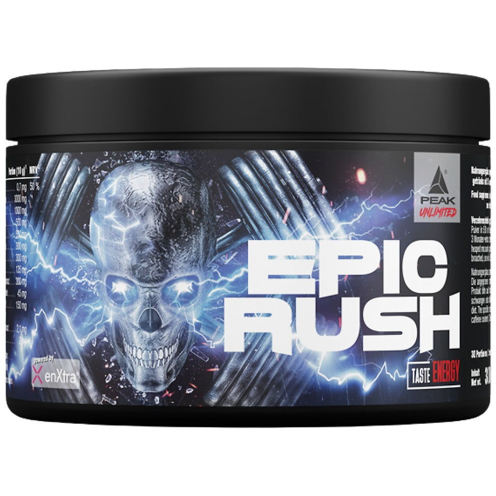 Epic Rush | Hardcore Focus предварително тренировка или матрица за игри с Enxtra ™ - 300 грама