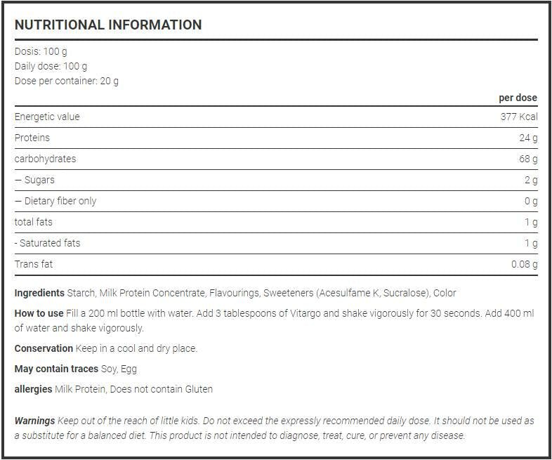 <tc>VITARGO</tc> Пост | с концентрат от суроватъчен протеин - 2000 грама