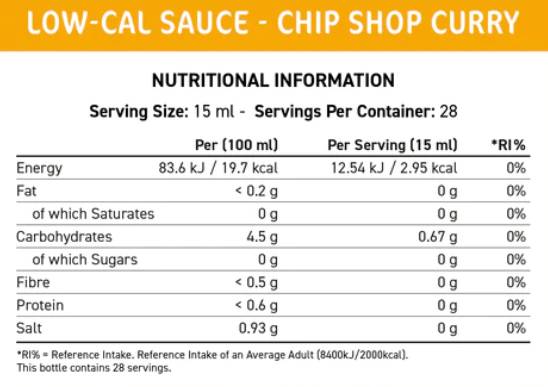 Fit Cuisine Нискокал сос | Chip Shop Curry - 425 ml