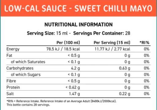 Fit Cuisine Нискокал сос | Сладък лют червен пипер - 425 ml