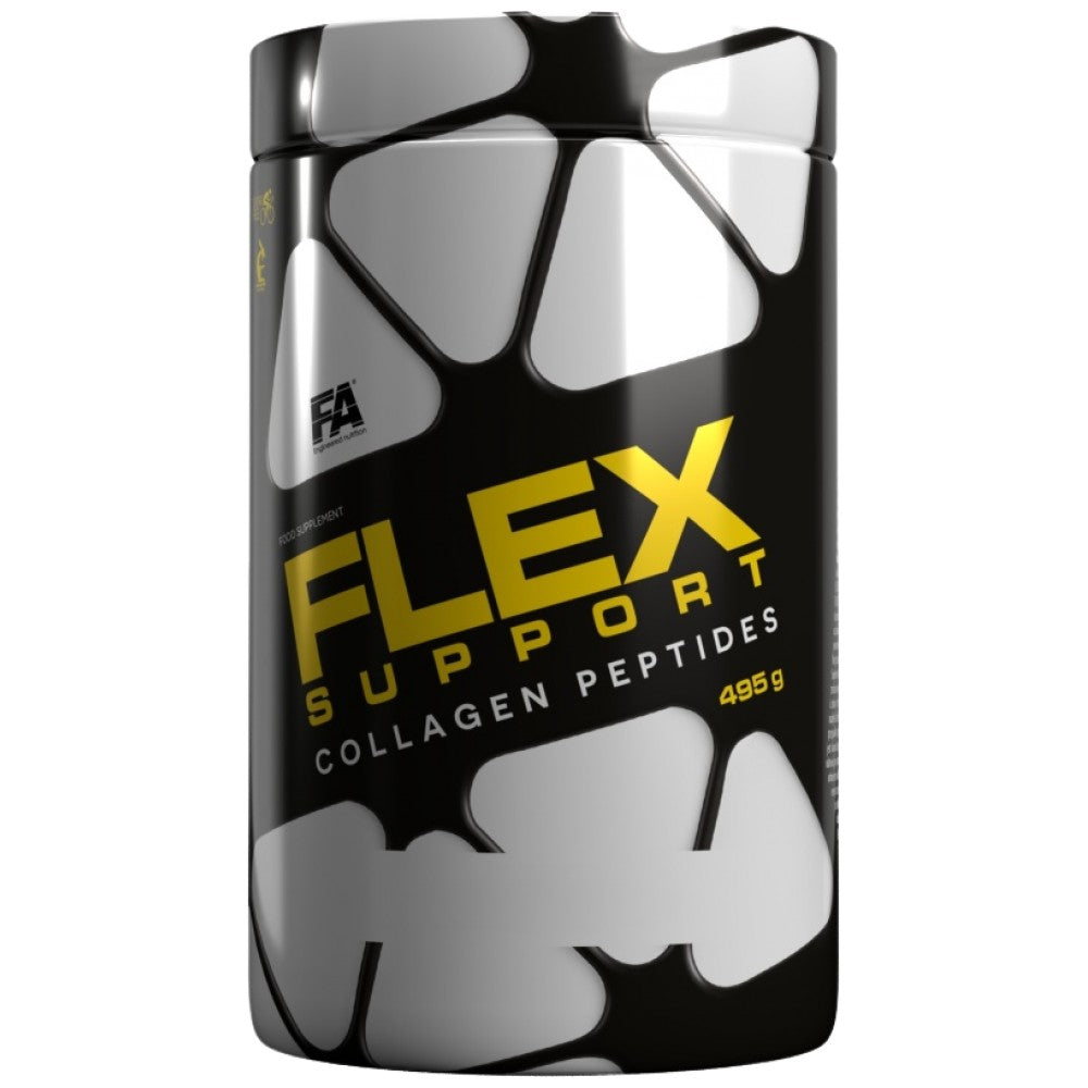 Flex Support | Хидролизирани колагенни пептиди + глюкозамин, хондроитин, MSM, хиалуронова киселина - 495 грама