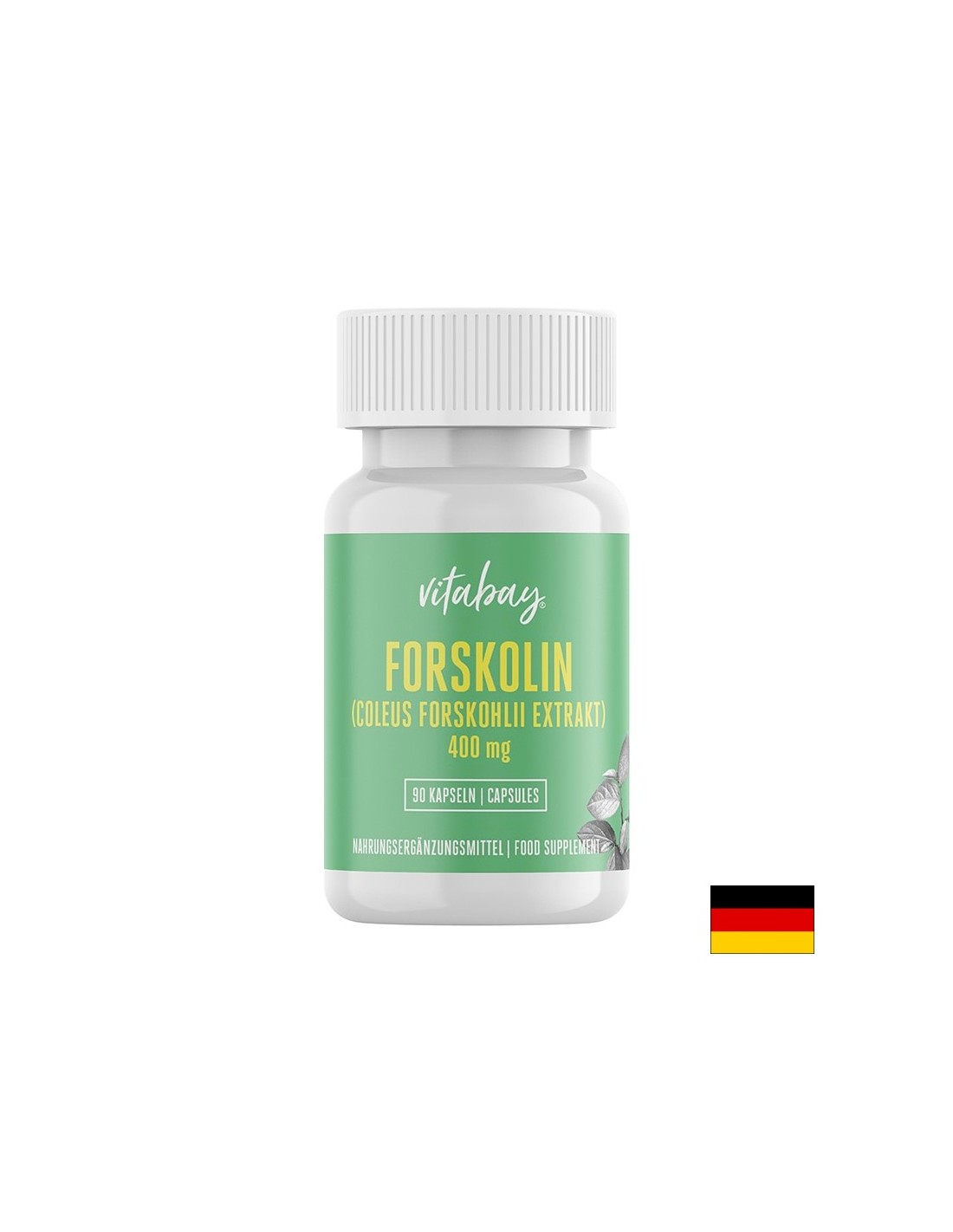Forskolin, Coleus Forskohlii Extrakt - Forskolin (Extract from Coleus Forskohlii) 400 mg, 90 капсули <tc>Vitabay</tc>