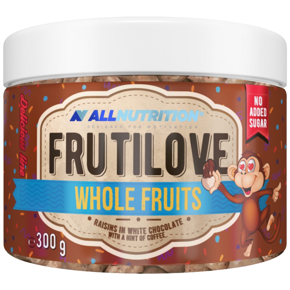 Frutilove | Стафиди в бял шоколад и кафе 300 грама