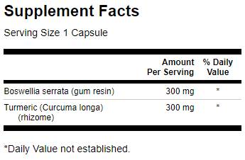 Пълен спектър Boswellia и Curcumin - 60 капсули