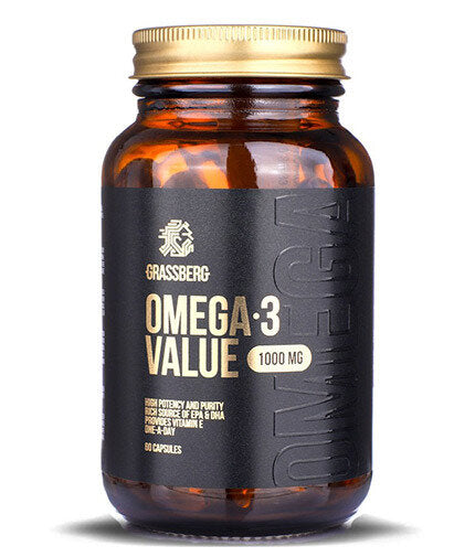 Grassberg Omega-3 стойност 1000 mg 60/90/120/капачки