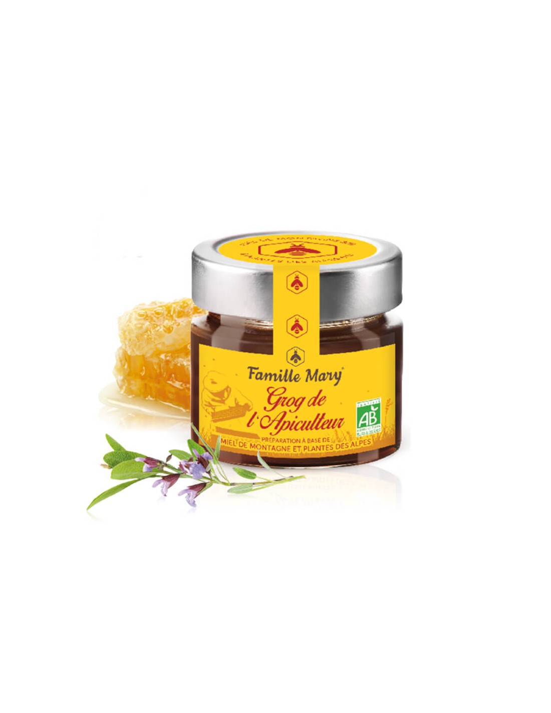 Grog de l'Apiculteur / Grog от Alpine Honey, Propolis и Alpine Plants, 100 g Famille Mary