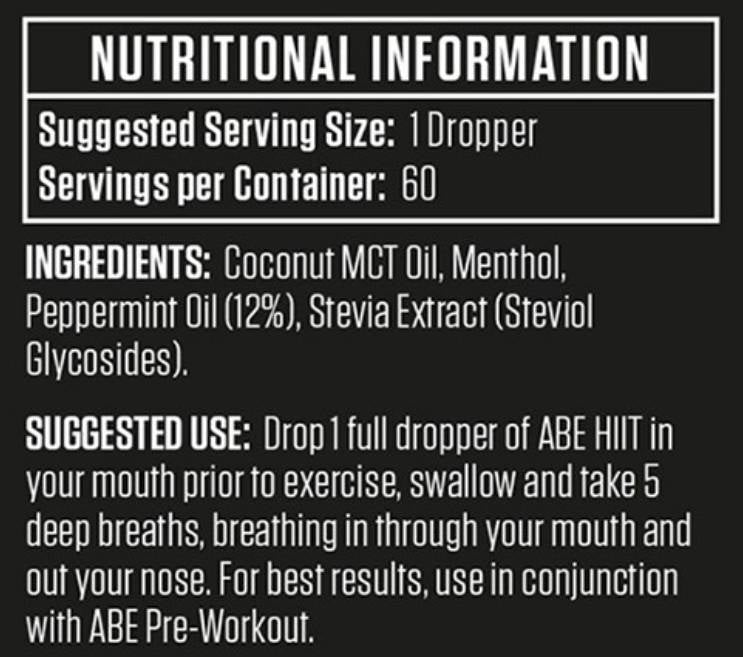 HIIT ИЗПЪЛНЕНИЕ НА ИЗПЪЛНЕНИЕ | С MCT & Peppermint - 30 ml