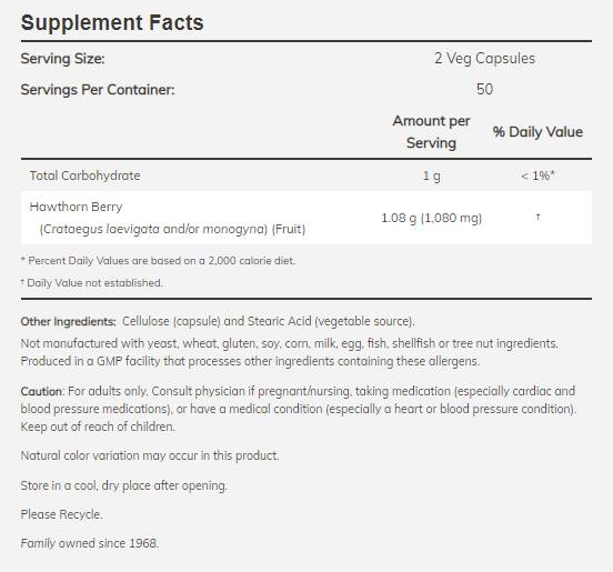 Глог Бери 540 mg - 100 капсули