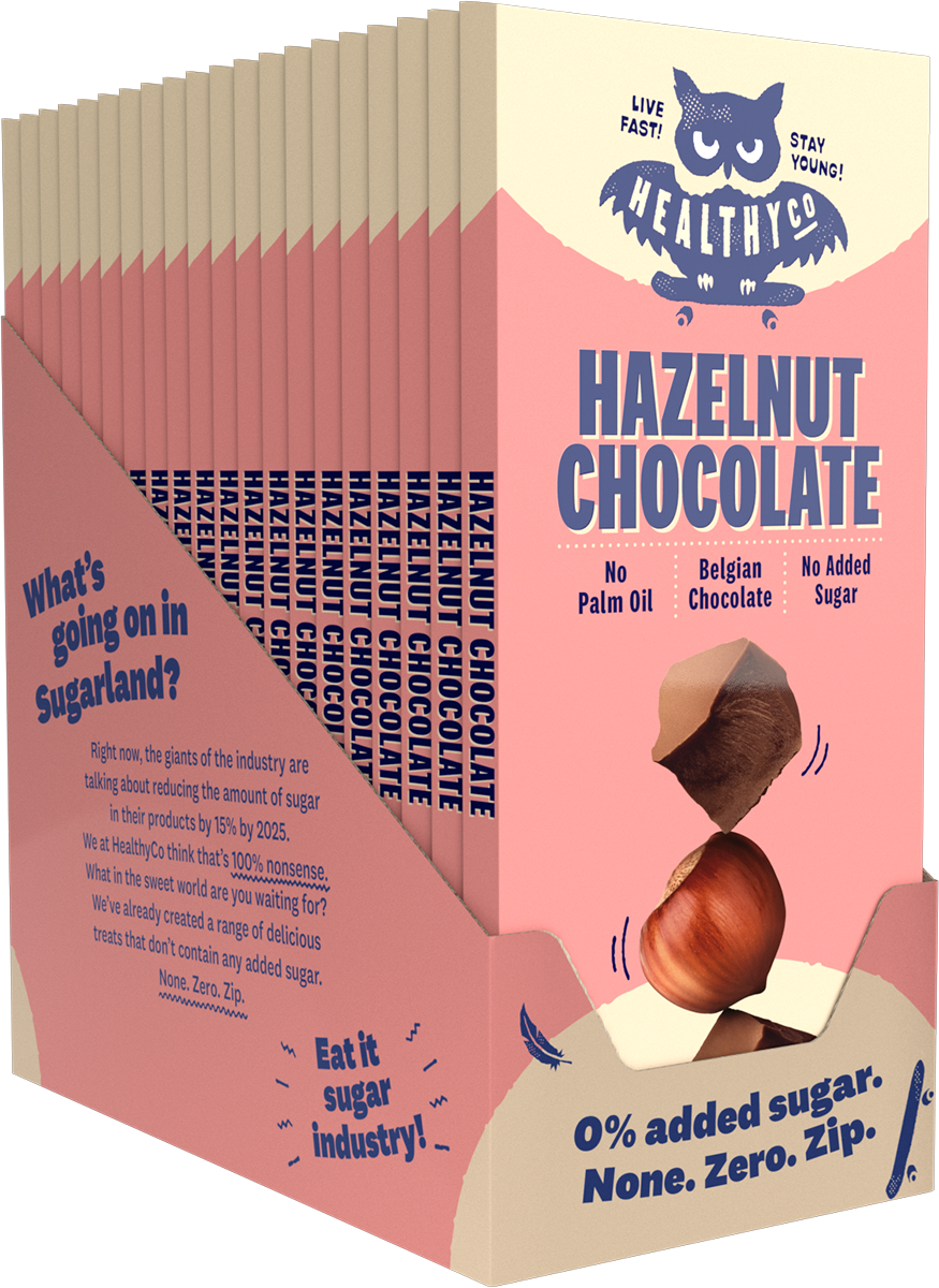 <tc>HealthyCo</tc> шоколад с лешници 100 грама - без добавена захар и без палмово масло