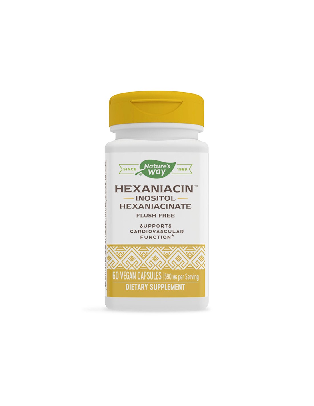 HEXANIACIN ™ Inositol hexaniacinate frush freel - хексаниацин (инозитол хексаникотинат), 60 капсули на природата начин