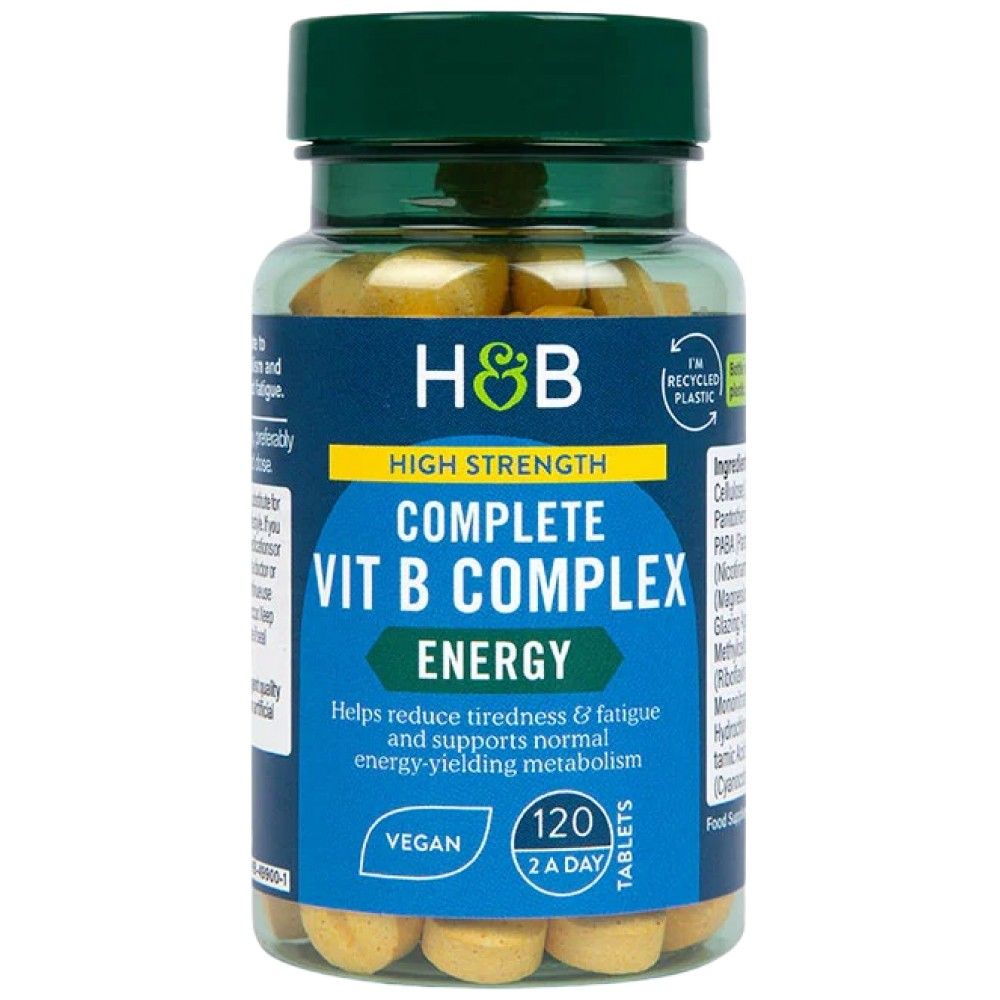Висока якост | Пълен комплекс Vit B - 120 таблетки