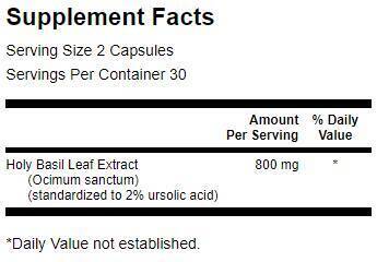 Екстракт от свещен босилек (Тулси) 400 mg - 60 капсули