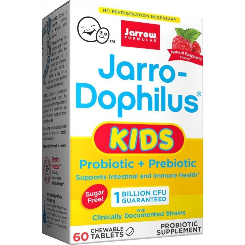 Jarro -Dophilus Kids 1 милиард - пробиотик за деца 60 дъвчащи таблетки