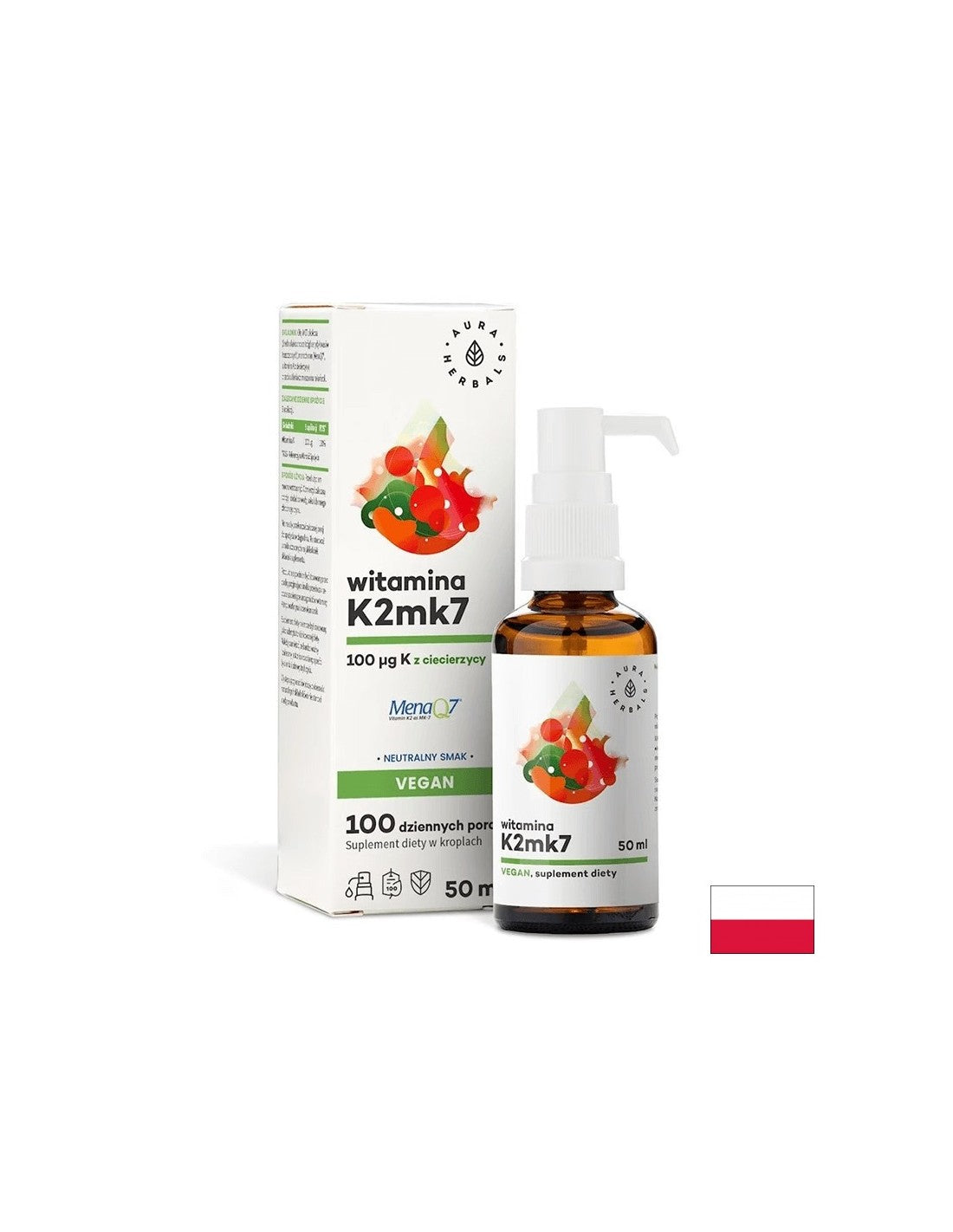 Кости и стави - витамин К2 (веган формула), 50 ml капки