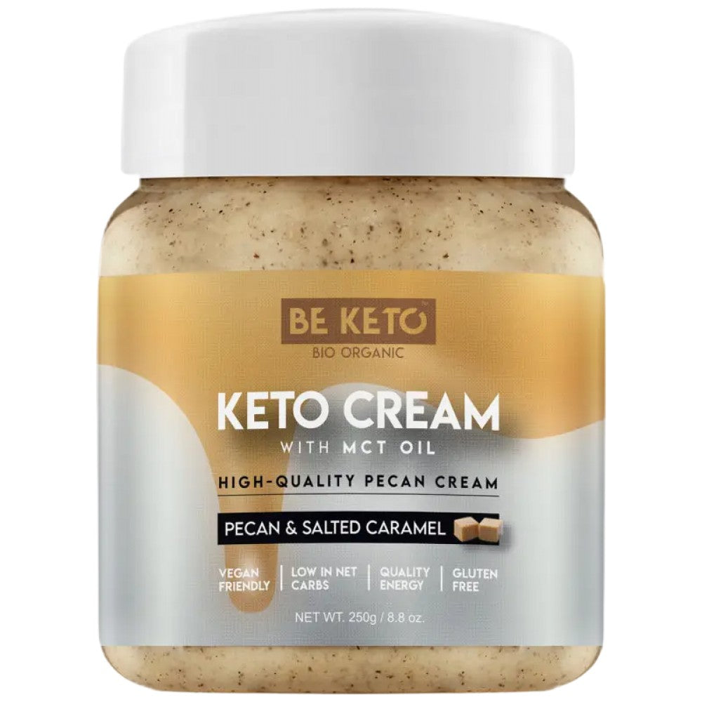 Кето крем | Pecan & Salted Caramel + MCT - 250 грама
