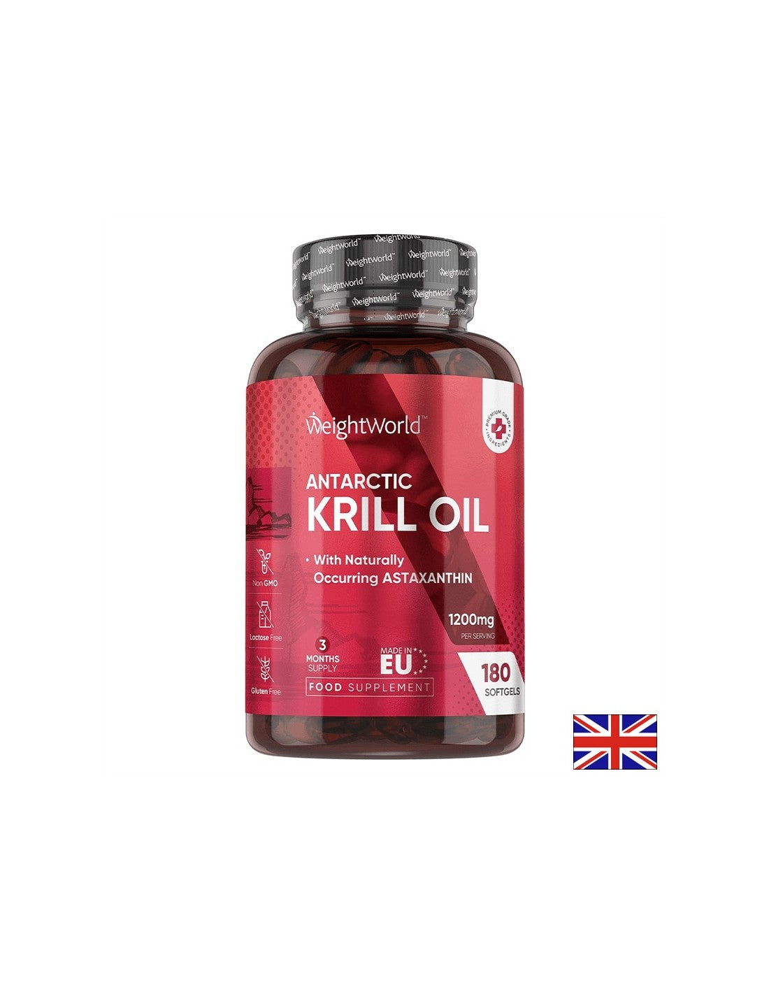 Грижа за сърцето, мозъка и зрението - антарктическо крило масло 600 mg, 180 Softgel капсули - Crill Oil