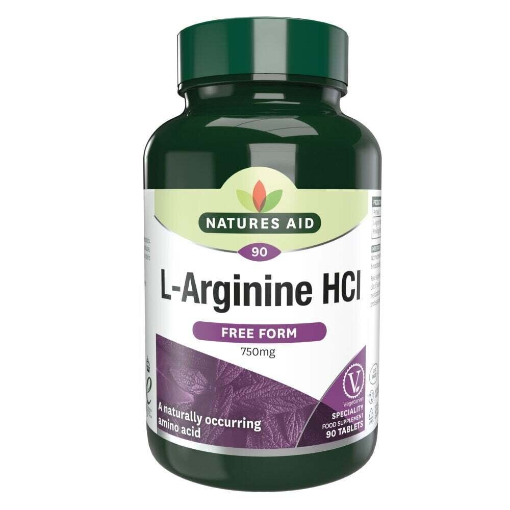 L-аргинин (L-аргинин HCl) 750 mg 90 таблетки Натури Помощ