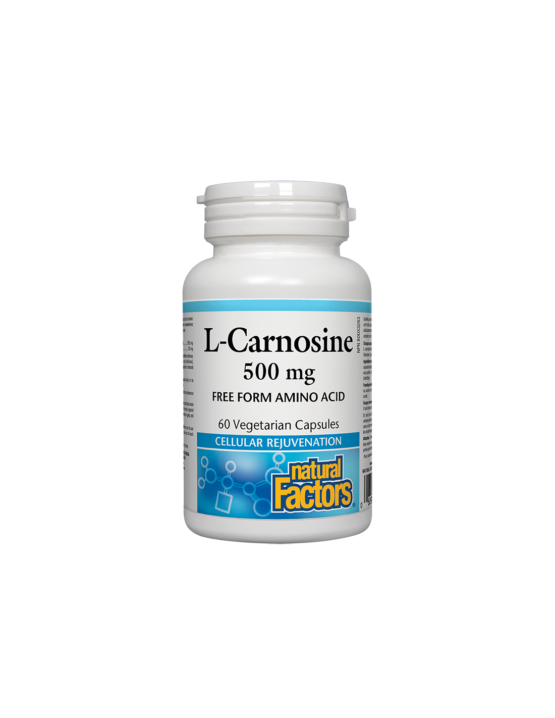 L-Carnosine/ L-Carnosine 500 mg x 60 капсули <tc>Natural Factors</tc>