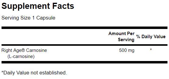 L-карнозин 100 mg 60 капсули