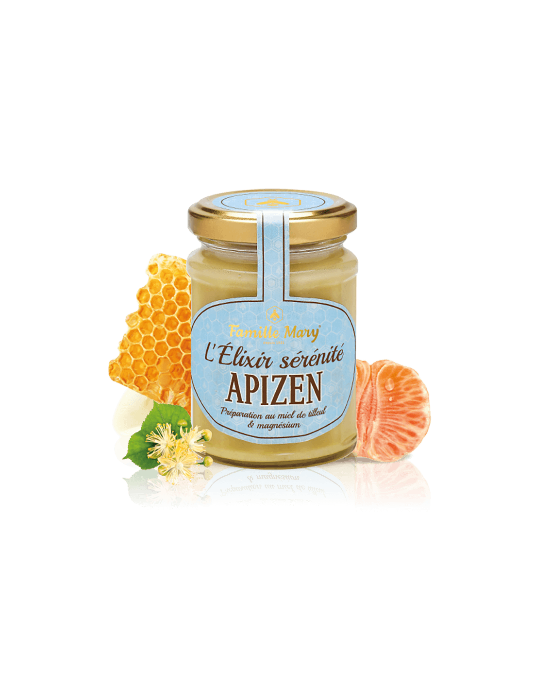 L 'Elixir Sérénité Apizen/ Apizen (Linden Honey + магнезий и червено мандарин етерично масло), 200 g Famille Mary