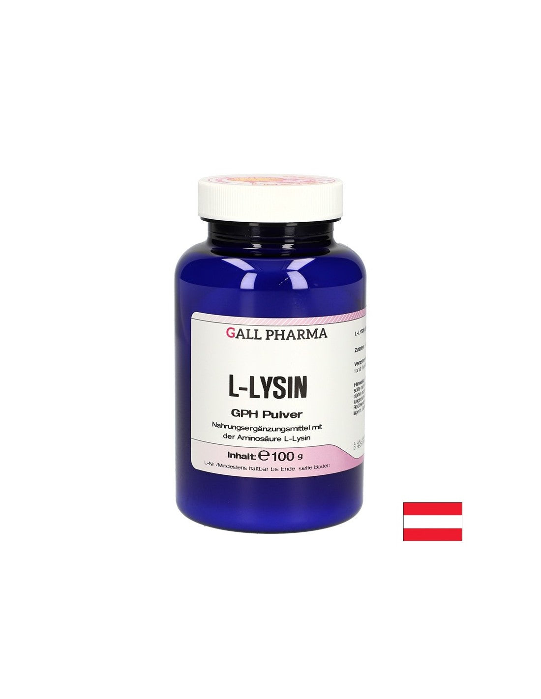 Херпес симплекс, имунно здраве-L-лизин (L-лизин), 100 g, прах